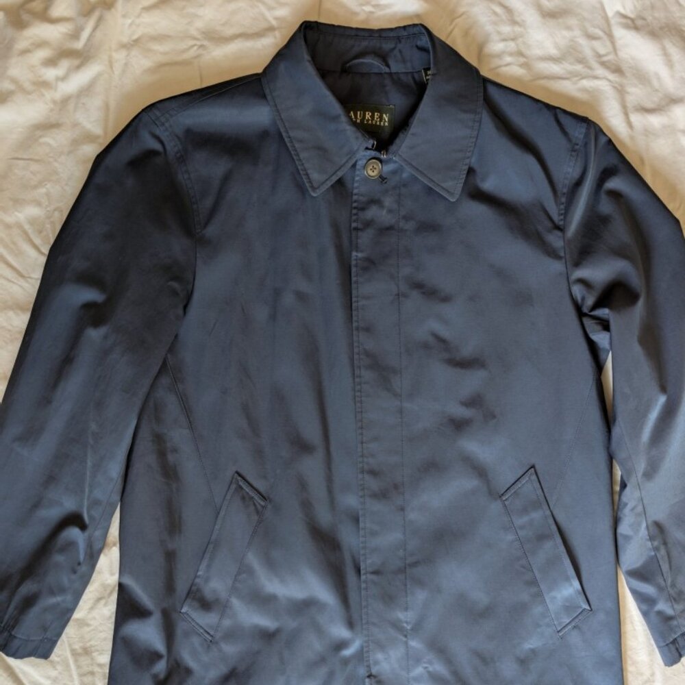 SOLD Ralph Lauren navy raincoat, 38R
